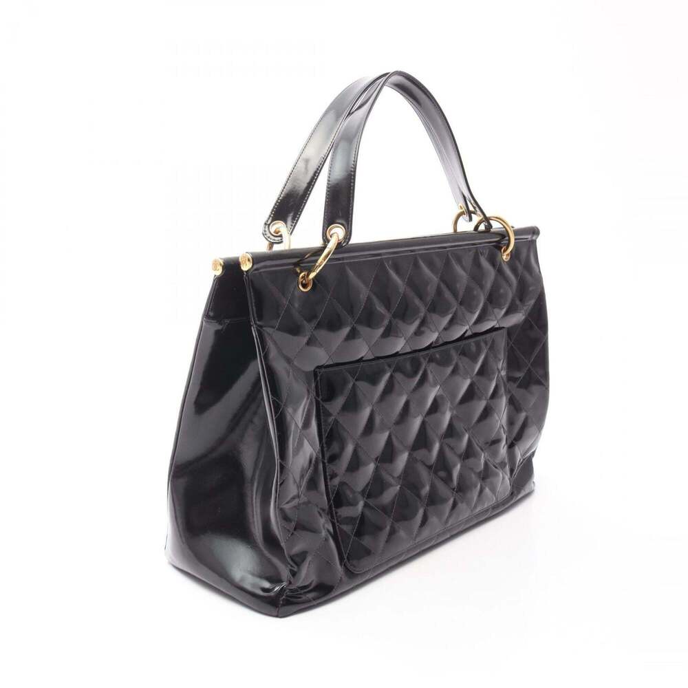 CHANEL Black Leather Tote Bag - Picture 2 of 15